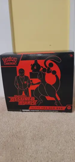 Pokemon TCG Destined Rivals ETB Elite Trainer Box (Empty) With Promo + 10 holos! - Image 1