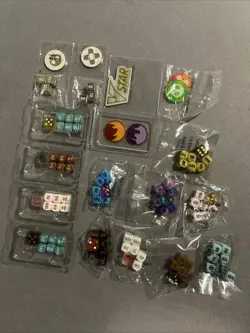 Lot of 13 Official Pokemon Trading Card Game TCG ETB Dice Sets + Metal Set/Coins - Image 1