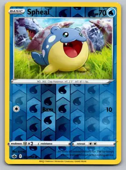 Spheal 037/198 Common Chilling Reign Pokemon Reverse Holo Lightly Played - Image 1