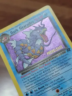 Dark Gyarados 8/82 Holo Team Rocket Prerelease Promo Pokemon Card - PL - Image 3