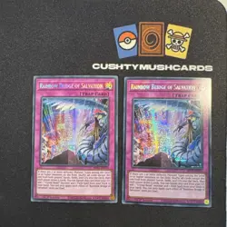 YUGIOH RAINBOW BRIDGE OF SALVATION SECRET RARE MP22-EN270 1ST EDITION - Image 1