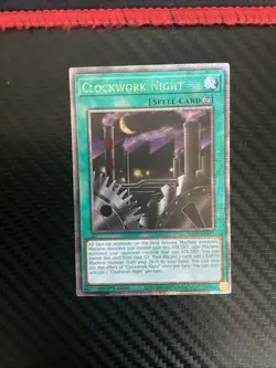 Yugioh! Clockwork Night (Quarter Century Secret Rare) RA03-EN071 1st Edition NM - Image 1