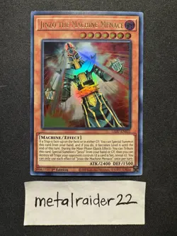 Yugioh Jinzo the Machine Menace LED7-EN031 Ultra Rare Near Mint 1st Edition - Image 1