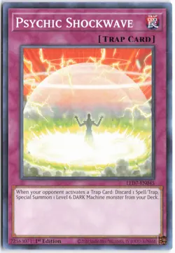 Yugioh - Psychic Shockwave LED7-EN045 1st Edition - Legendary Duelists: Rage of - Image 1