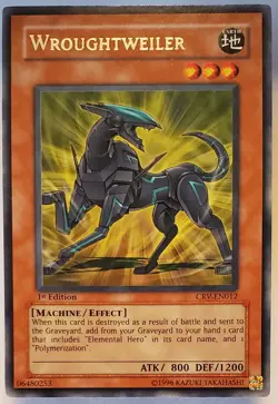 Yu-Gi-Oh! Wroughtweiler CRV-EN012 Cybernetic Revolution 1st Edition NM - Image 1