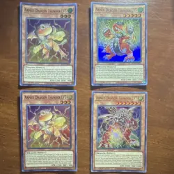 Yu-Gi-Oh! Armed Dragon Thunder LV3 LV5 LV7 Blazing Vortex 1st Edition Holo Lot - Image 1