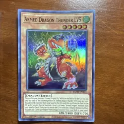 Yu-Gi-Oh! Armed Dragon Thunder LV3 LV5 LV7 Blazing Vortex 1st Edition Holo Lot - Image 4