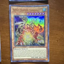 Yu-Gi-Oh! Armed Dragon Thunder LV3 LV5 LV7 Blazing Vortex 1st Edition Holo Lot - Image 5