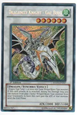 Yugioh! MP Dragunity Knight - Gae Bulg - HA03-EN057 - Secret Rare - 1st Edition - Image 1