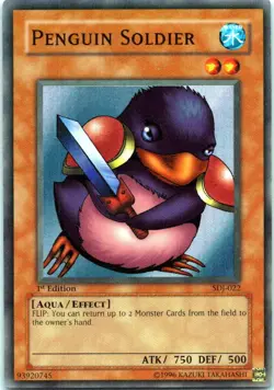 Penguin Soldier 1st Edition Super Rare Starter Deck: Joey SDJ-022 LP - Image 1