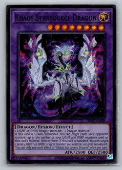 Khaos Starsource Dragon OP28-EN008 Super Rare OTS Tournament Pack 28 Yu-Gi-Oh NM - Image 1