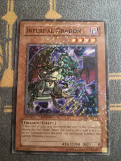 1x Infernal Dragon DT02-EN058 Duel Terminal Normal Parallel Rare Light Play - Image 1
