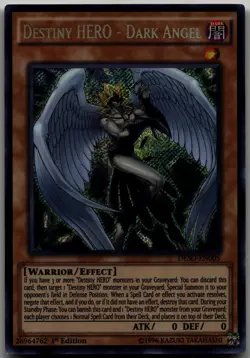 Destiny HERO - Dark Angel Secret Rare Destiny Soldiers DESO-EN005 LP - Image 1