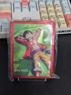 Official One Piece Card Game Luffy Sleeves Bandai Japan Anime TCG Sealed - Image 1