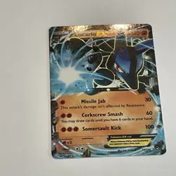Lucario EX 54/111 Full Art 2019 Furious Fists Pokemon Card Holo *ULTRA RARE - Image 3