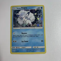 Pokemon Promo Alolan Vulpix Toys R Us STAMPED Eclusive Card - Image 1