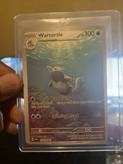 Pokemon TCG Wartortle 171/165 Scarlet & Violet 151 Holo Illustration Rare Card - Image 1