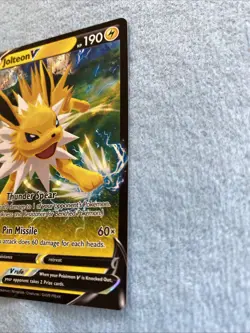 Jolteon V Sword & Shield Promo Cards Holo Full Art - Image 3