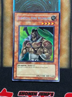 Yugioh Elemental Hero Wildheart GSE-EN001 Secret/Ultra Misprint NM - Image 1