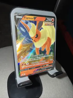 Pokemon TCG Flareon v SWSH149 Sword & Shield Promo Card Holo Black Star - Image 3