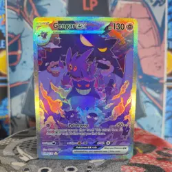 (Ghost Type Evolution ) Poltergeist Kawaii Holofoil ACG Card [Gengar Fan Art] - Image 1