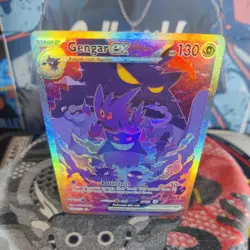 (Ghost Type Evolution ) Poltergeist Kawaii Holofoil ACG Card [Gengar Fan Art] - Image 3