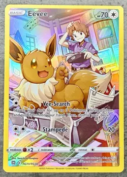 Eevee SWSH190 SWSH: Sword & Shield Promo Card: Eevee TG11/TG30 Holo - Image 2