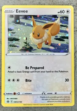Eevee SWSH190 SWSH: Sword & Shield Promo Card: Eevee TG11/TG30 Holo - Image 3