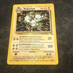 Magneton 26/62 Rare Unlimited (Fossil) Italian. Vintage Pokemon Card - Image 1