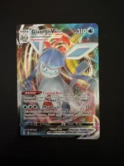 Pokemon TCG Glaceon VMAX Evolving Skies Holo Ultra Rare Card 041/203 - Image 1