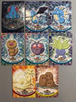 Pokemon Topps Chrome 8 Card Lot - Creased - Image 1