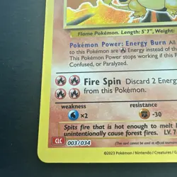Charizard CLC 003/034 Pokemon Card - Classic Collection - NM - Image 5