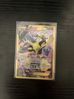 Pokemon TCG Alakazam EX Fates Collide 125/124 Full Art Secret Rare Card - Image 2