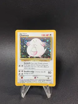 CHANSEY 3/102 Base Set Holo Pokemon Card 054💎Near Mint NM+💎 - Image 1