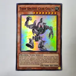 Toon Ancient Gear Golem - DRL2-EN022 - NM/VLP - Super Rare - 1st ed - Yugioh - Image 1