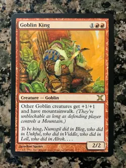 MTG Goblin King x1 10th Edition NM Magic the Gathering - Image 1