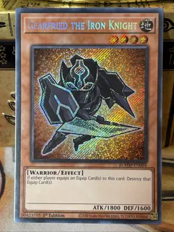 Yugioh! 1x Gearfried the Iron Knight Chibi Artwork BLMM-EN004 Secret Rare NM - Image 2