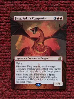 Fang Roku's Companion 115 MTG Avatar The Last Airbender Hand Painted Altered Art - Image 1