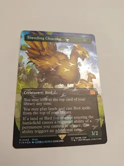 MTG Traveling Chocobo Track English Foil - Mint Condition #568 - Image 2