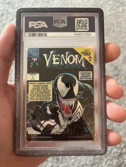 2025 MTG SPIDER-MAN BORDERLESS-FOIL EDDIE BROCK/VENOM, LETHAL PROTECTOR PSA 10 - Image 2