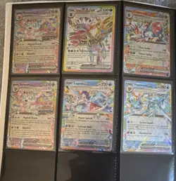 Pokemon TCG Prismatic Evolutions 6-Card Lot Sylveon ex + 4 More ex Holo - Image 1