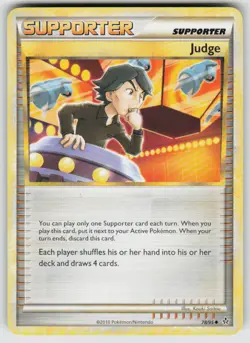 Judge 78/95 Uncommon HGSS Unleashed Pokemon Heavily Played - Image 1