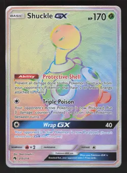 Shuckle GX 215/214 Pokemon TCG SM - Lost Thunder NM - Image 1