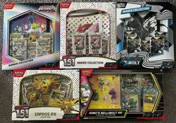 Pokemon TCG 151 & Prismatic Binder Collection Box Sealed - Zapdos Ex Collection - Image 1