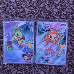 Pokemon TCG MEPI Promo Holo Lot Turtwig Chimchar Piplup 3 Cards English - Image 4