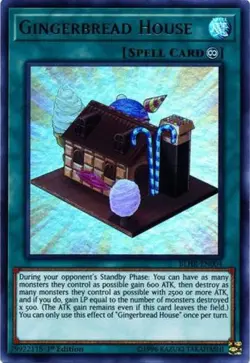 Yugioh! LP Gingerbread House - BLHR-EN004 - Ultra Rare - 1st Edition Lightly Pla - Image 1