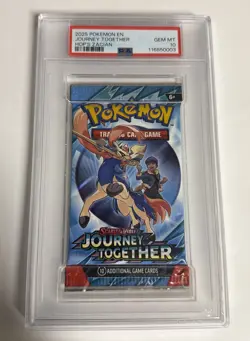 Pokemon 2025 Journey Together Sealed Booster Pack PSA 10 Hop’s Zacian Art - Image 1