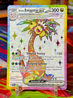 Pokemon TCG Surging Sparks ALOLAN EXEGGUTOR ex 225/191 - Image 1