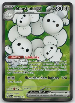 Maushold ex 233/182 Ultra Rare Paradox Rift Pokemon Near Mint - Image 1