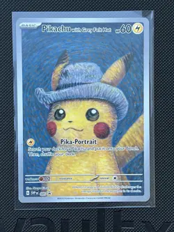 Van Gogh Pikachu with Grey Felt Hat SVP 085 Promo Pokemon 2023 English AUTHENTIC - Image 3